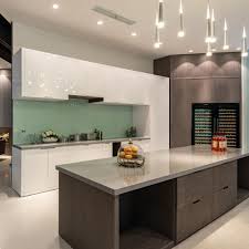 white gloss kitchen cabinets with dark
