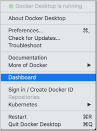 docker desktop dashboard docker