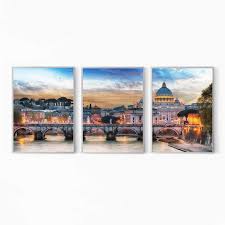 Set Of 3 Prints Italy Wall Art Gallery