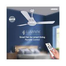 luminous lumaire led ceiling fan with