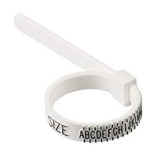 Abelini Ring Sizer Measures Ring Sizes Uk A To Z With Ring Size Guide Including Ring Size Chart For Men And Women