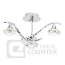 Check out our chrome ceiling selection for the very best in unique or custom, handmade pieces from our shops. Endon Langella 3ch Chrome Langella Semi Flush Ceiling Light 3x33w