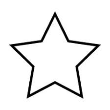 star black and white symbol clip art