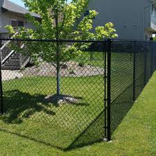 Black Vinyl Chain Link Garden Fencing