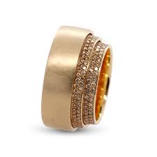 18k rose gold tenda diamond ring