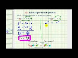 Ex Solve A Basic Logarithmic Equation