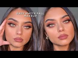 easy fall matte makeup tutorial you
