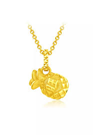 chow tai 999 pure gold charm