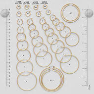 Details About Usa 14k Gold Filled Hoop Earrings Endless Hoop Earrings Lever Back 2 Mm