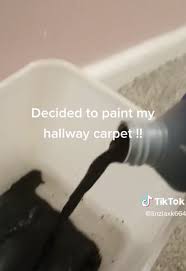 i painted my carpet black people say