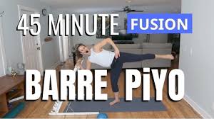 45 min barre piyo workout at home