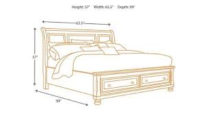 queen size sleigh bed frame only for