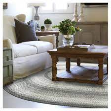 homee graphite gray braided rug and