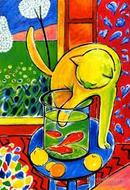 The Cat With The Goldfish Artwork By Henri Matisse Oil Painting & Art  Prints On Canvas For Sale - PaintingStar.com Art Online Store