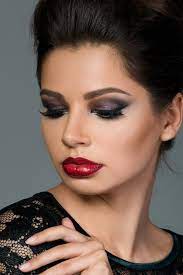 young beautiful woman with arabic makeup