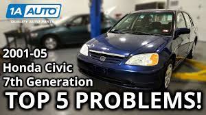 top 5 problems honda civic sedan 7th