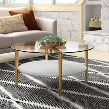 The bottom is also circular with a complimenting round over detail that gives visual interest, even our pieces are fun, modern styles dedicated to the mid century modern enthusiast. Modern Round Coffee Tables Allmodern
