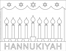 Every day is a day to celebrate! Hanukkah Coloring Pages Menorah Planerium
