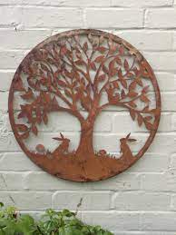 Tree Of Life Rustic Metal Wall Art Of
