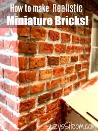 How To Make Realistic Miniature Bricks