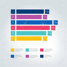 Flat Chart Graph Simply Color Editable Infographics Elements