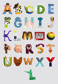 Kids Alphabet Chart Poster Wall Art Fun Baby Learning