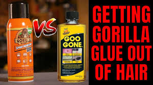 goo gone to remove gorilla glue in hair