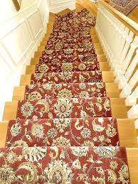 staircase rug runner installation in