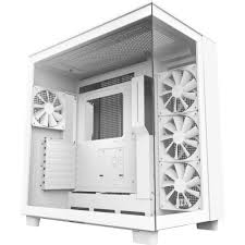 nzxt h9 flow mid tower case white cm