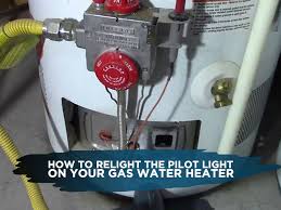 pilot light on your gas water heater