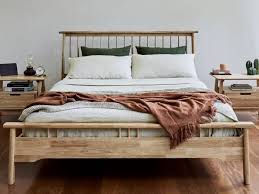 Rome Queen Size Bed Frame Hardwood