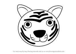 If your kids would like to draw a lion body, it's fairly simple. Learn How To Draw A Tiger Face For Kids Animal Faces For Kids Step By Step Drawing Tutorials