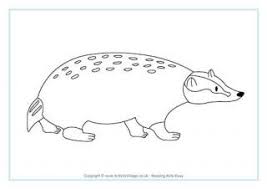 Free printable badger coloring pages. Badger Colouring Page