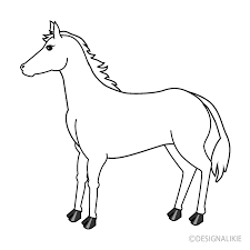 white horse clip art free png image