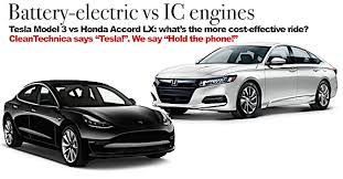 Tesla Model 3 Vs Honda Accord Lx Whats The More Cost