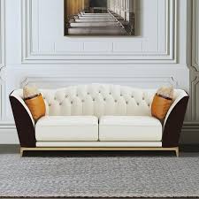 72 8 faux leather upholstered sofa