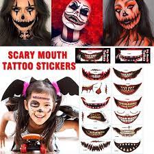 12 halloween stickers clown zombie
