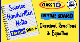 Equation Handwritten Notes For 10th Science