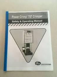 Details About Gates Pc 707 Hydraulic Hose Crimper Machine Operators Instruction Manual