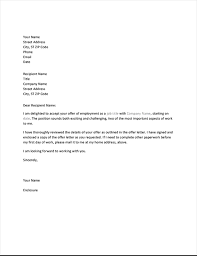 Acceptance Offer Letter Under Fontanacountryinn Com