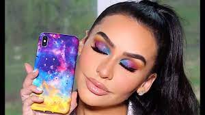 midnight galaxy makeup tutorial carli