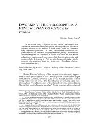 dworkin v the philosophers a review essay on justice in robes the philosophers a review essay on justice in robes