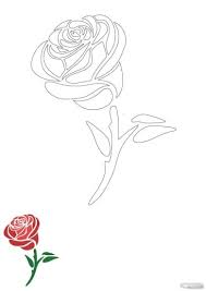 26 rose drawing