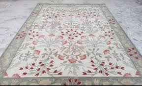 wool embroidered floor carpet for home
