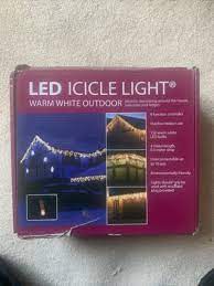 Warm White Outdoor Led Icicle Lights