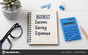Budget Planning Concept Notebook Calculator Stock Photo