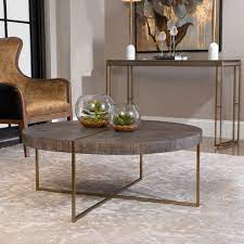 Uttermost Round Wood Coffee Table