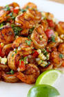 barbecue shrimp with salsa