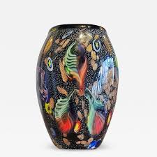 Murano Glass Vase With Tutti Frutti