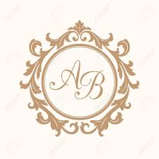 Elegant Floral Monogram Design Template For One Or Two Letters
